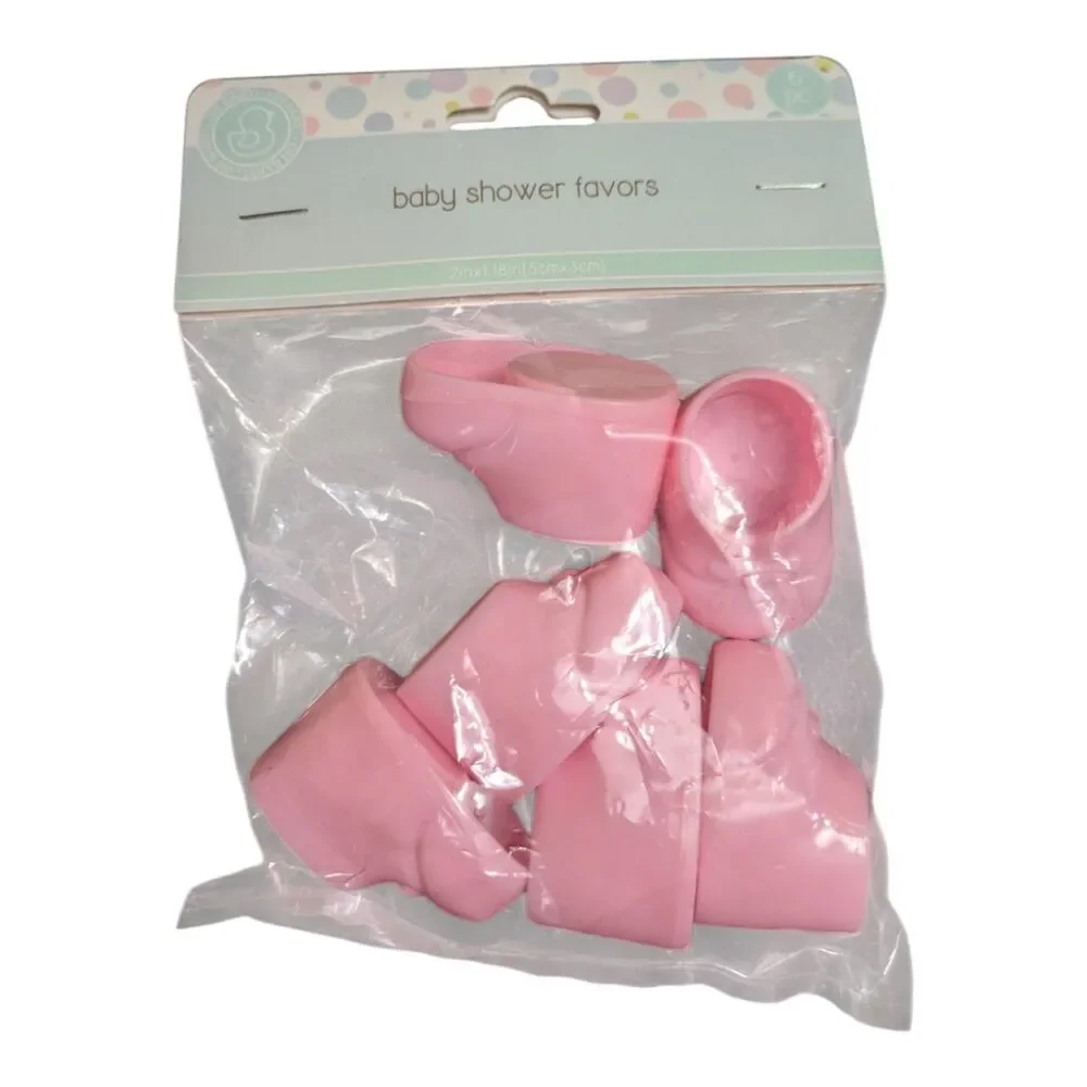 Baby Shower Favors Pink Mini Containers (6pc) Party Decor